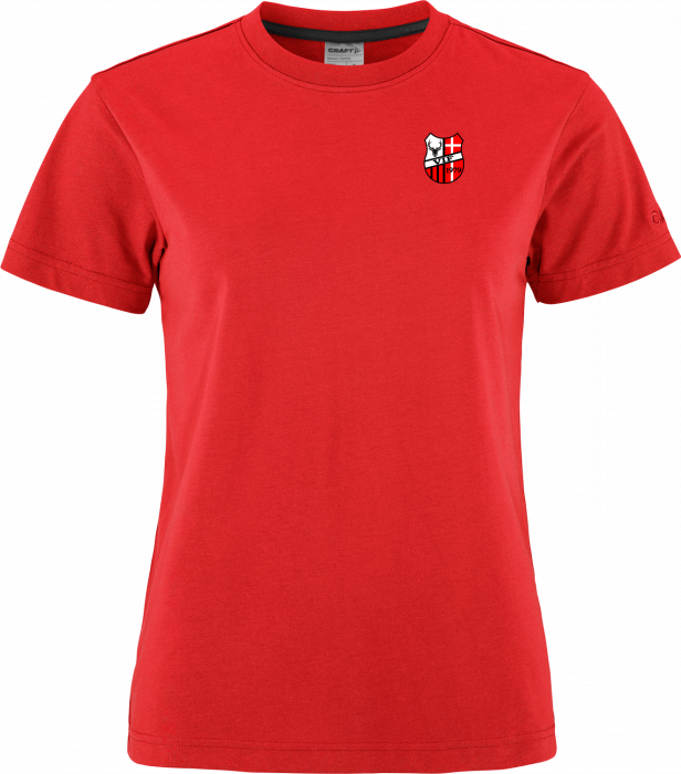 Craft - Vemmedrup If Cotton T-Shirt Women - Rouge